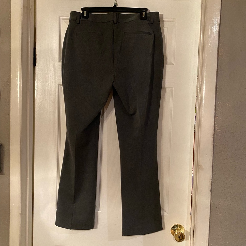 Express Mid Rise Columnist Pant (Gray) - Picture 2 of 4